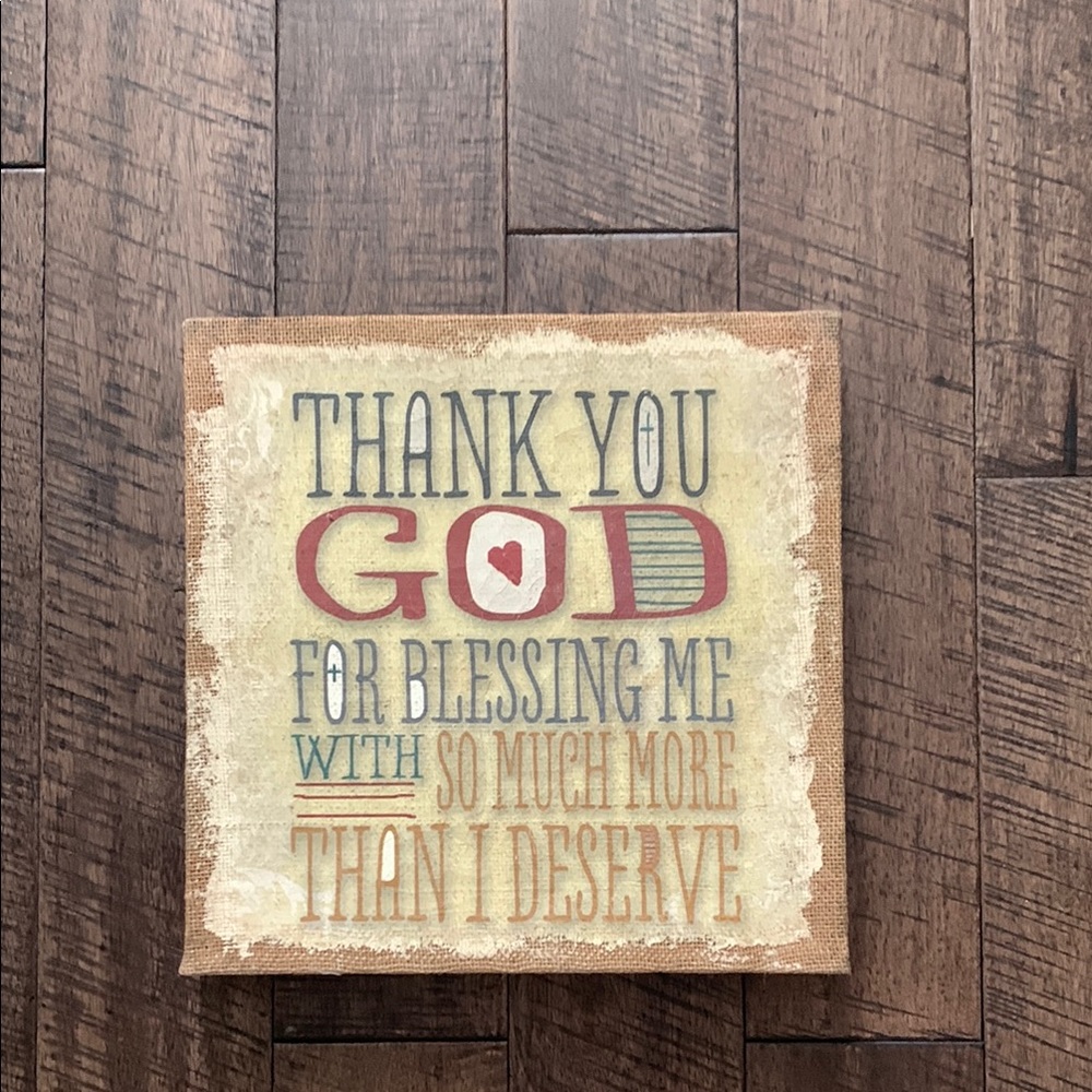 Rustic Thank You Wall Art Decor